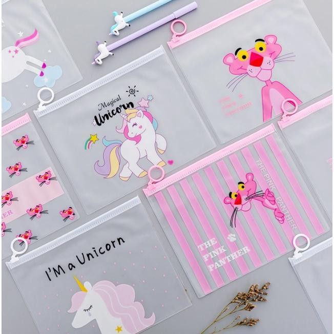 

EMS BISA COD S523 Unicorn / Tempat Pensil / Tempat Pensil Zipper Bag / Wadah Pensil Resleting Pink Atk Stationery