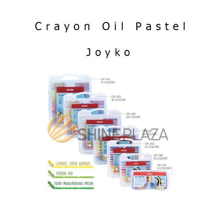 

EMS Crayon Joyko TiTi 12 18 24 36 48 55 72 Warna - Krayon Oil Pastel Color