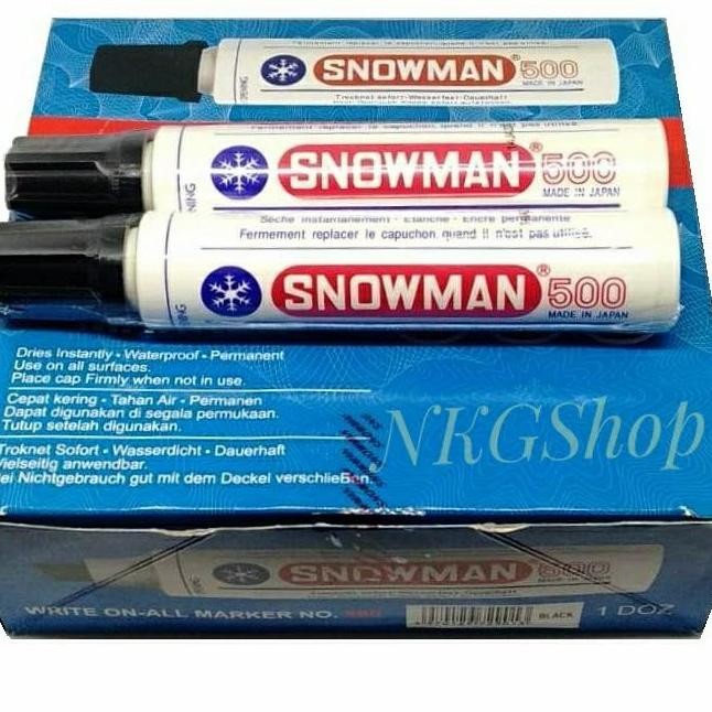 

Spidol Permanent Snowman Jumbo 500 New Stok