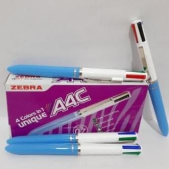 

Pulpen Zebra A4C Unique 4 Warna 0.7 Mm - 1 Lusin Isi 12 Pcs New Stok