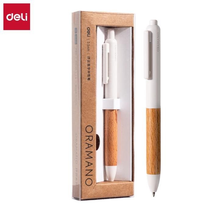 

Deli Gel Pen Motif Kayu / Wood Matte Textured Smooth Writting A9X New Stok
