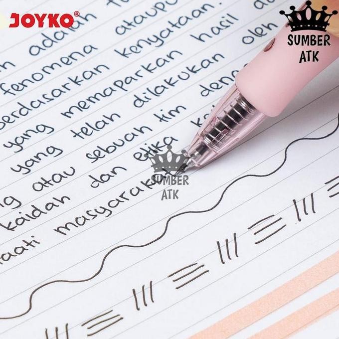 

Gel Pen Pulpen Pena Joyko Gp-265An-96 96 Pcs Display Stand Q4 Semi Needle Tip Gel 0.5 Mm New Stok