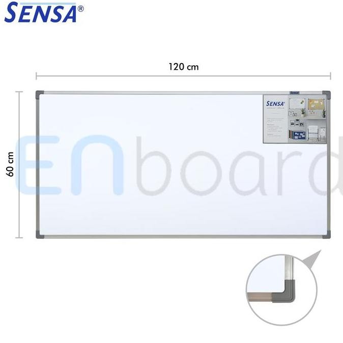 

Papan Tulis Whiteboard Gantung Magnet Double Face Sensa 60 X 120 Cm New Stok