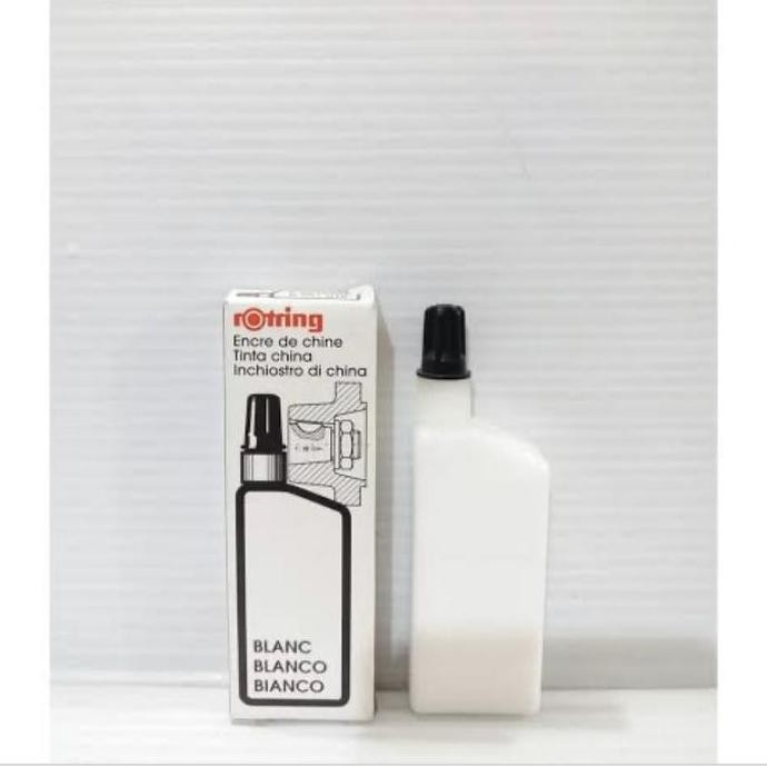 

Tinta Rapido Rotring Putih New Stok