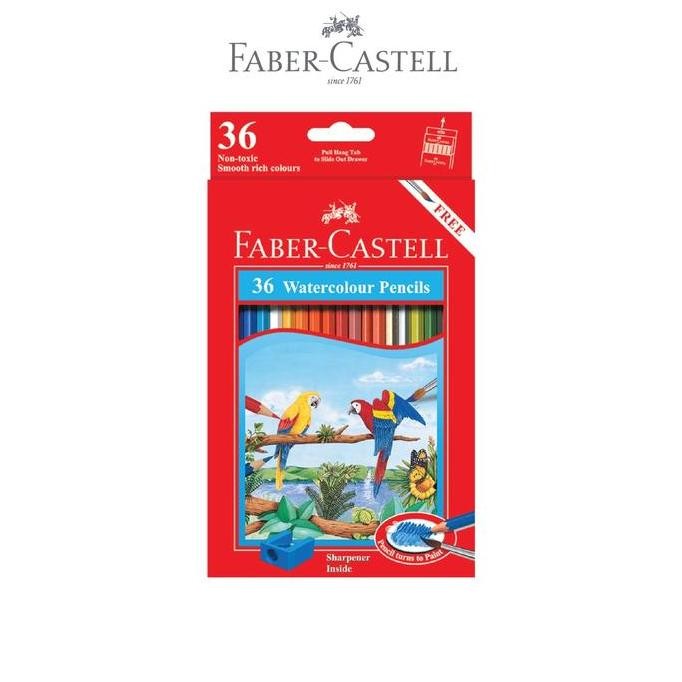 

Faber-Castell Pensil Warna Cat Air - Watercolour Pencils Cat Free Kuas New Stok