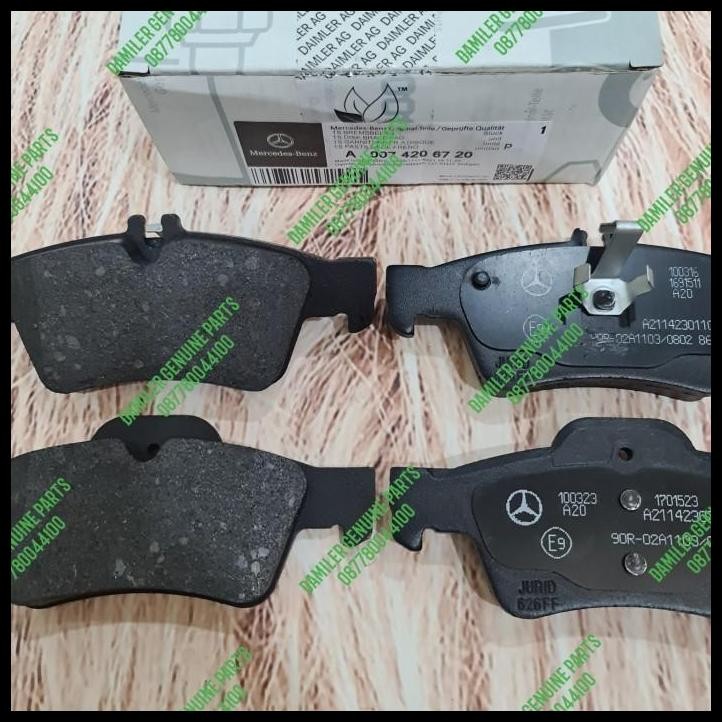 TERBARU KAMPAS REM BELAKANG W212 MERCEDES BENZ A0074206720 BRAKE PADS W212 ORI 