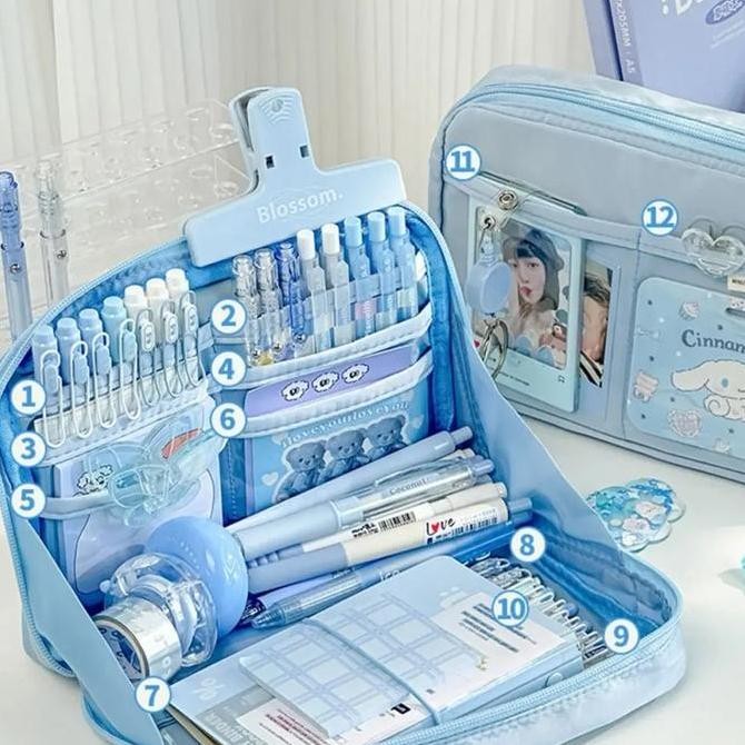 

Korea Style Big Pencil Box Organizer Bag Kotak Pensil Muat Banyak Tempat Pensil Kapasitas Besar New Stok