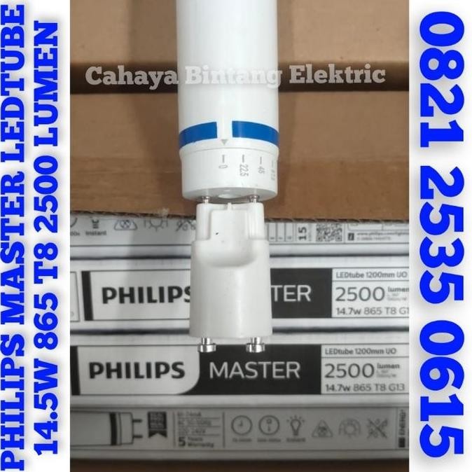 Lampu LED Tube Philips Master 14.7W 865 120cm T8 2500lm Bohlam TL