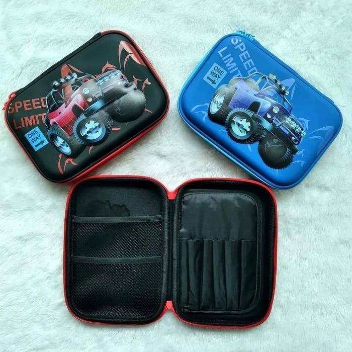 

EMS Kotak Pensil 3D Timbul Anak Laki Tempat pensil Dino Astronot Mobil