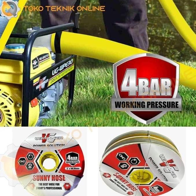 Selang Pompa Alkon 2 Inch 4 Bar - 20 Meter - Sunny Hose - Vermogen
