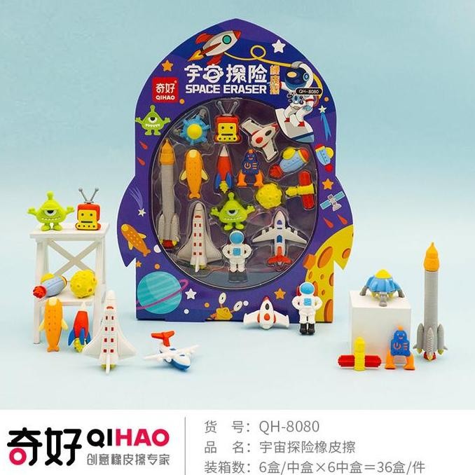 

Set Penghapus Karakter - Stationery Set Kids Anak Laki Perempuan New Stok