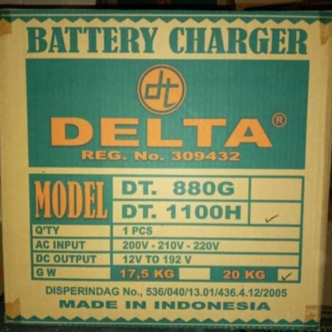 Charger Aki Cas Aki Delta Dt1100 100A - Battery Charger Otomatis