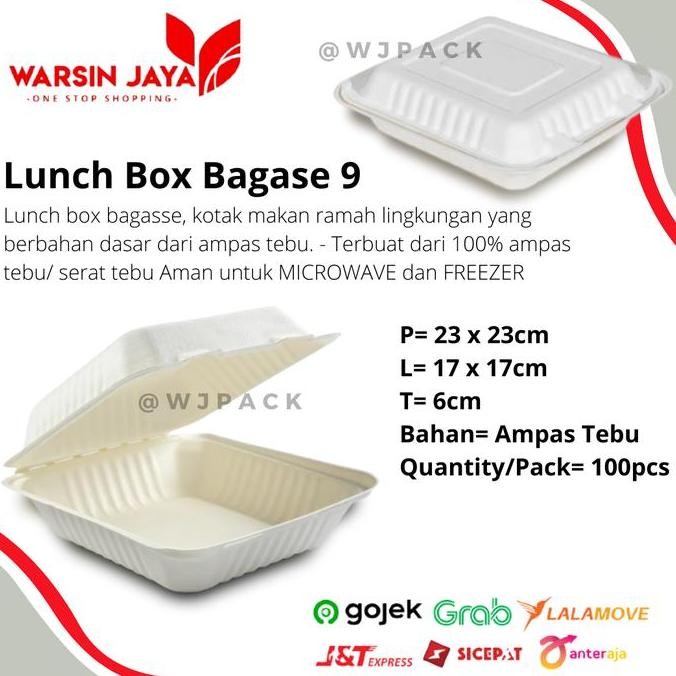 LUNCH BOX BAGGASE 9/ AMPAS TEBU ISI 100PC