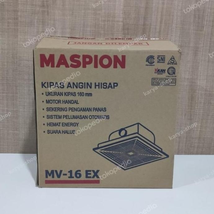 Exhaust Fan Plafon Maspion Plafon Mv 16 Ex 10 Inch Cerobong