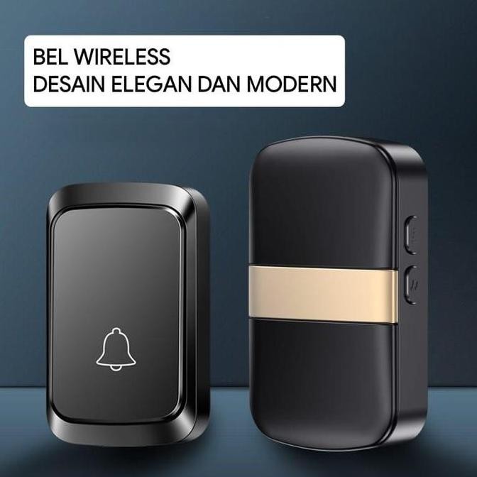 Wireless Doorbell Bel Rumah Waterproof Baterai Usb Charger - Bel Pintu Wireless