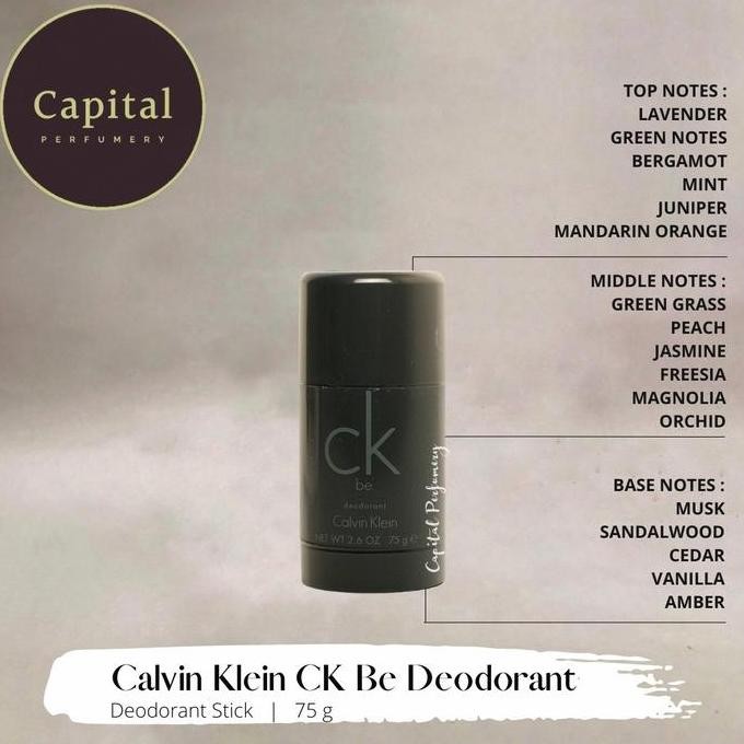 Deodorant Calvin Klein Ck Be 75 g
