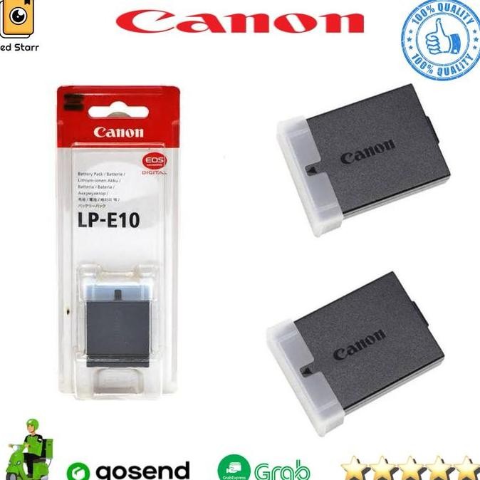CANON BATERAI LP-E10 UNTUK CANON EOS 1100D 1200D 1300D 2000D 3000D 4000D KAMERA AKSESORIS KOMPATIBEL