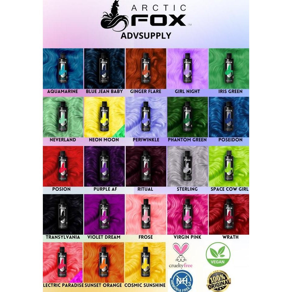 Cat Pewarna Rambut Arctic Fox