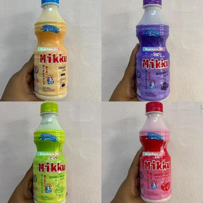 

MIKKU FRUIT MILK JUICE BLUEBERRY / YOGURT / AMAOU STRAWBERRY / HOKKAIDO MELON - SUSU THAILAND