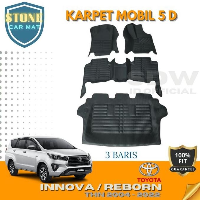 TERBARU Karpet Mobil 5D Toyota Innova Reborn 2016-2023 / 5D Car Mat karpet mangkok eva foam motif bi