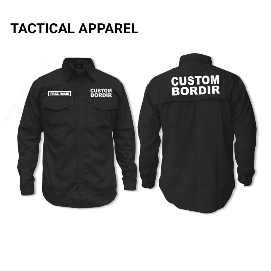 Kemeja lengan panjang Bisa request logo/custom logo