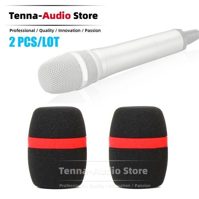 Busa Mic Anti Pop Filter - 2pcs Foam Cover Mic Handle Sennheiser SKM100/300/500