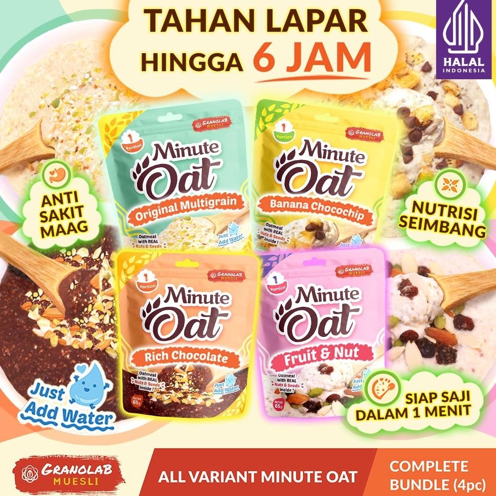 

Special Instant Oatmeal Minute Oat Granolab Muesli Complete Variant Isi 4Pcs X 65Gr Ke-125