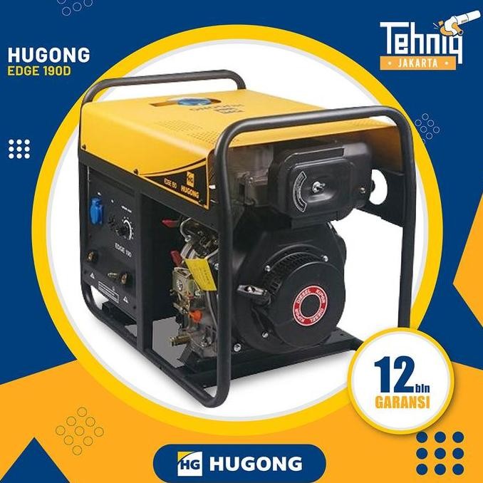 ready  MESIN LAS GENSET WELDING GENERATOR HUGONG EDGE 190D (Diesel)