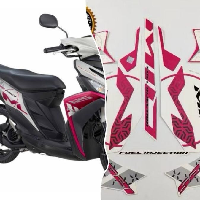 Stiker Striping List Body Full Set Motor Yamaha Mio M3 2015 Pink
