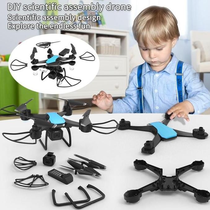 ready Drone Kamera Rakit H108 2.4G 4CH DIY Kamera Mini Drone Rakit HD KIT