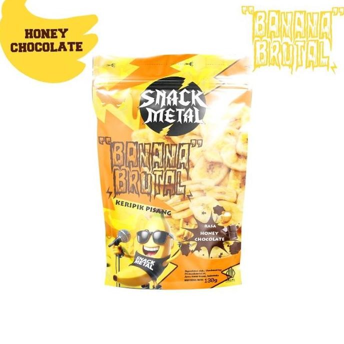 

Snack Keripik Pisang Rasa Honey Chocolate 130G Keripik Pisang Kepok Cemilan Chips Cokelat Makanan Food Coklat