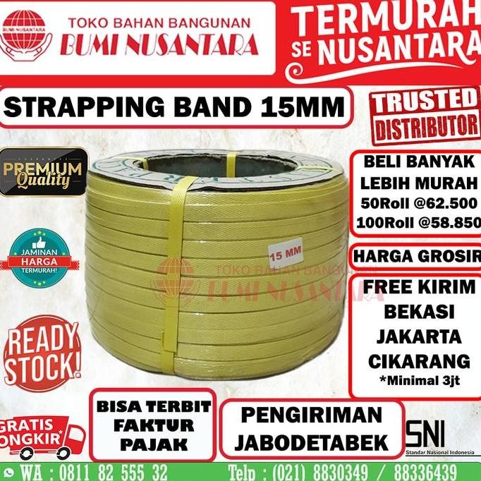 

STRAPPING BAND 15mm / TALI STRAPING - GOJEK READY murah