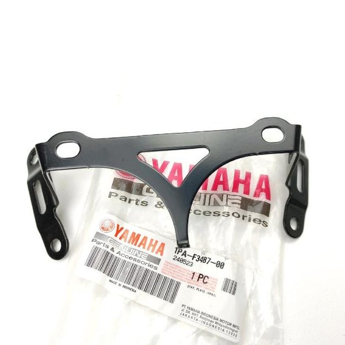 BREKET DUDUKAN PLAT NOMOR DEPAN VIXION NEW NVL 2013-2014 1PA-F3487-00 ORIGINAL YGP YAMAHA GENUINE PA