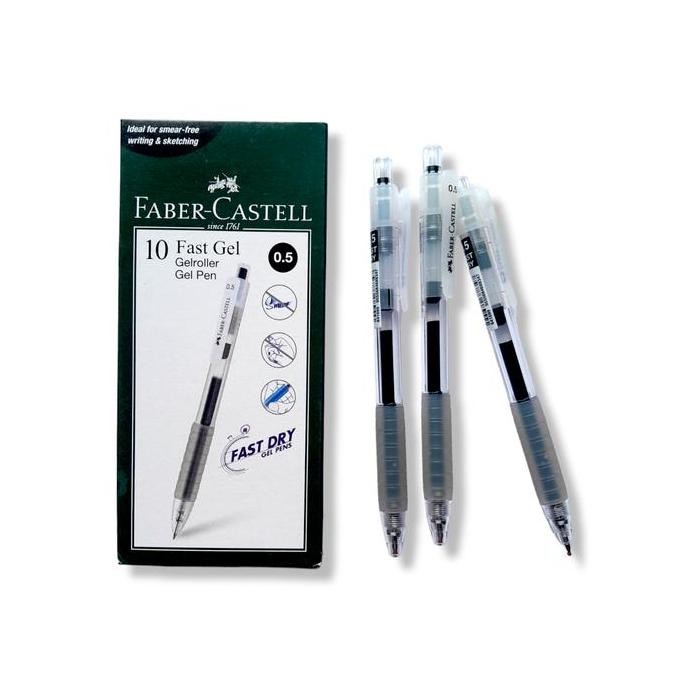 

Faber Castell Gel Pen Fast Dry 0.5Mm - [ Lusin ] New Stok