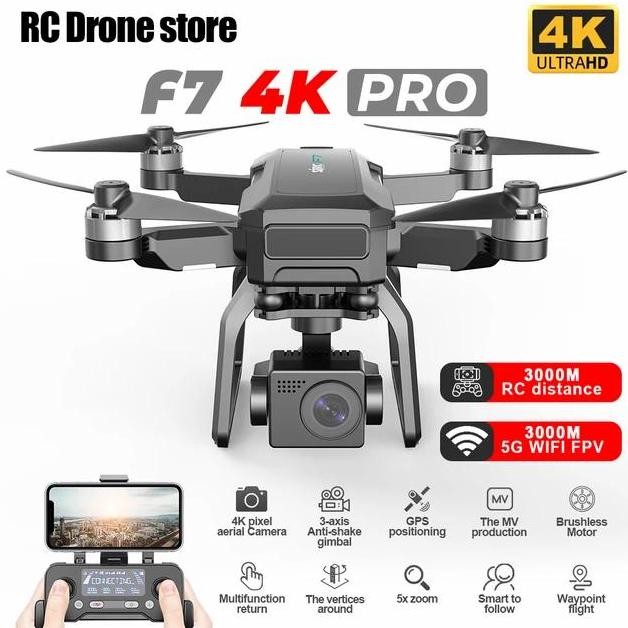 ready SJRC F7 PRO GPS Drone 4K Dual HD Camera 3 Axis VS F11s Polltar JT