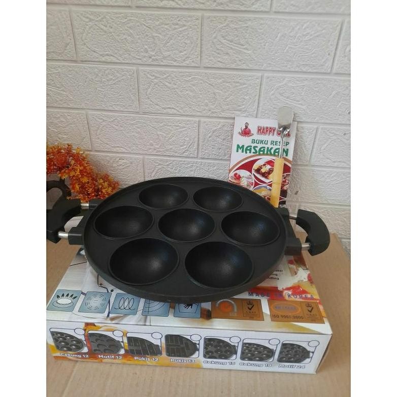 Cetakan Kue Bikang 7 Lubang Cekung Happy call MURAH