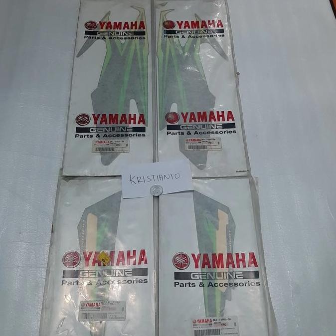 striping stiker list tangki box aki rxking rx king 2005 hijau original