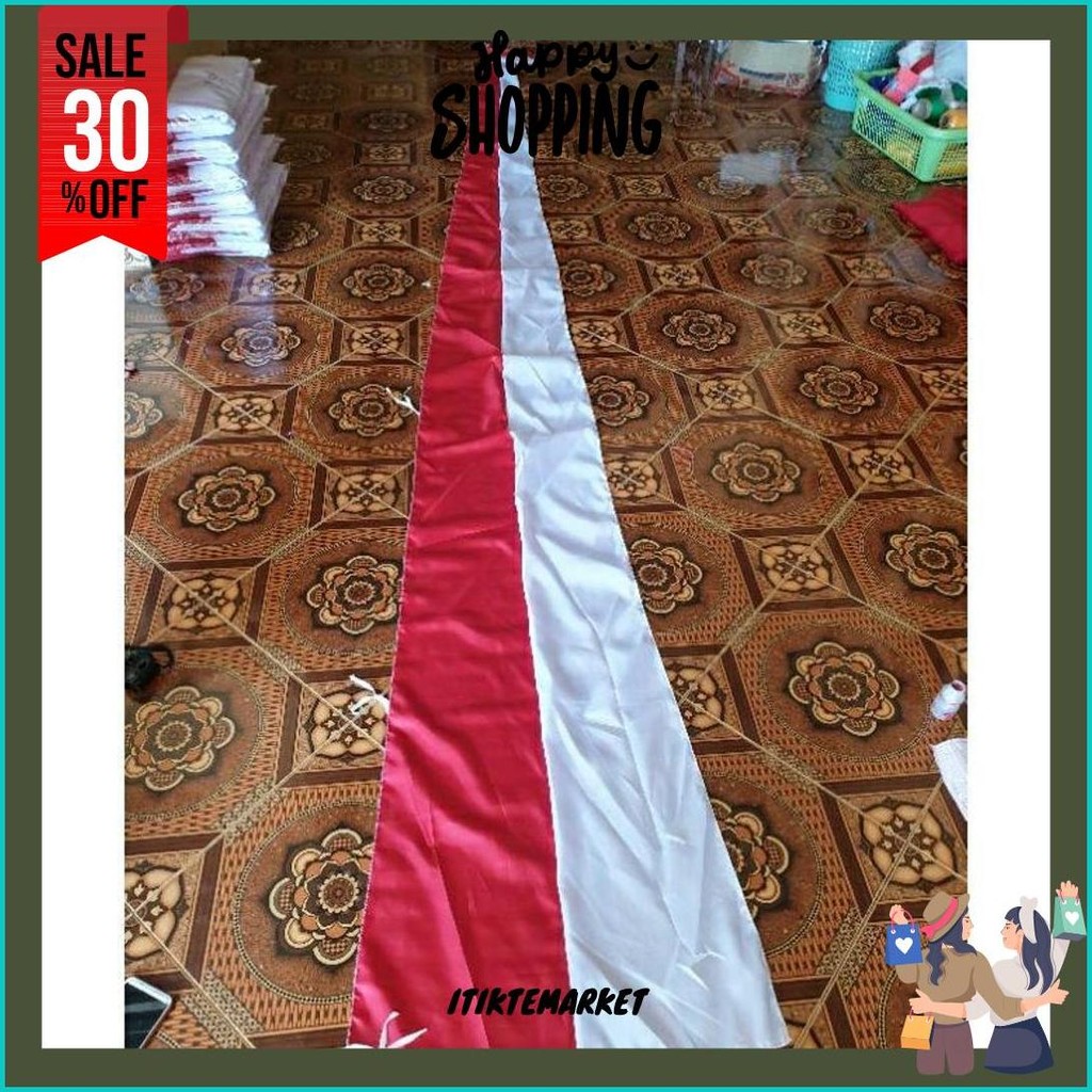 Umbul Umbul 5 Meter Merah Putih Polos Gratis Ongkir