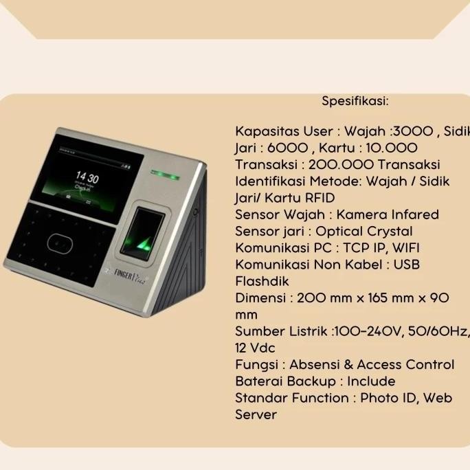 TERBARU - Mesin Absensi Fingerplus FID 92 Wifi