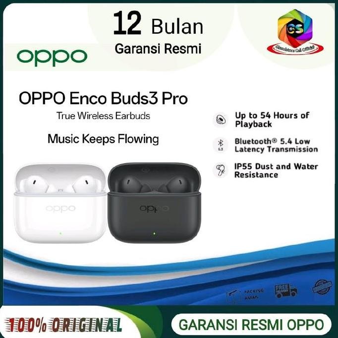 OPPO Enco Buds3 Pro - OPPO Enco Buds 3 Pro True Wireless Earbuds ORIGINAL GARANSI RESMI