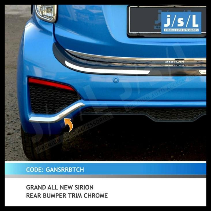 TERMURAH LIST BUMPER BELAKANG ALL NEW SIRION JSL CHROME 