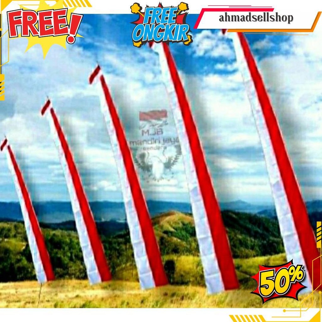 Umbul Umbul 5 Meter Merah Putih Polos Terlaris