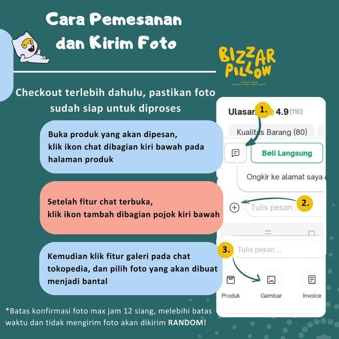 Bantal Karakter Custom Foto / Kpop / BTS / NCT / Anime Jumbo