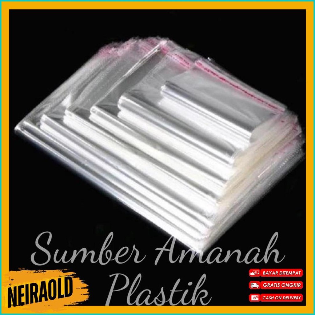 Plastik Opp Lem Baju Isi:100Pcs Plastik Baju Ukuran:25X35 Opp Kemasan Packing Baju Bening Plastik Ba
