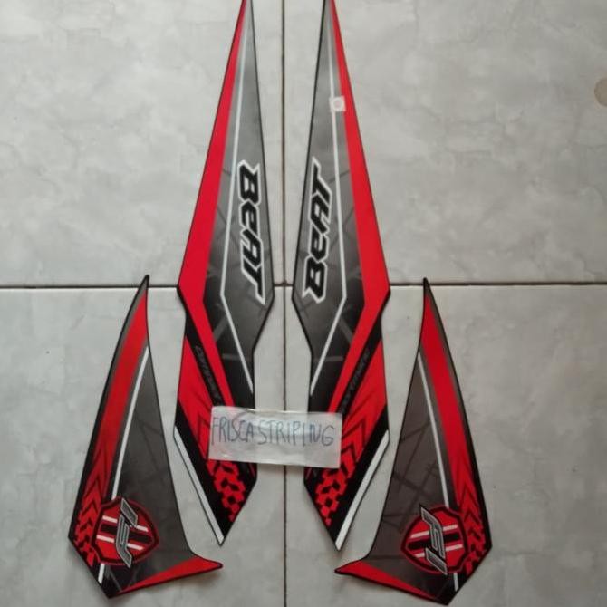 striping striker beat esp injeksi 2016 2017 hitam merah