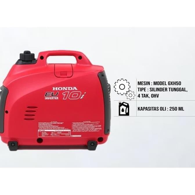 Genset Silent Bensin Honda Eu 10 I 900 Watt Generator Set Eu10I