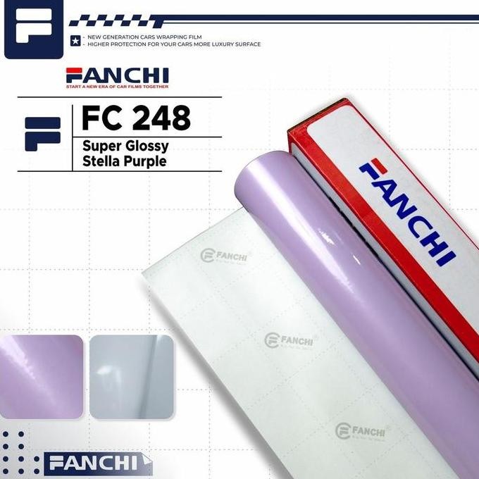 

50cm Sticker Fanchi FC248 Super Gloss Glossy Stella Purple per 50cm