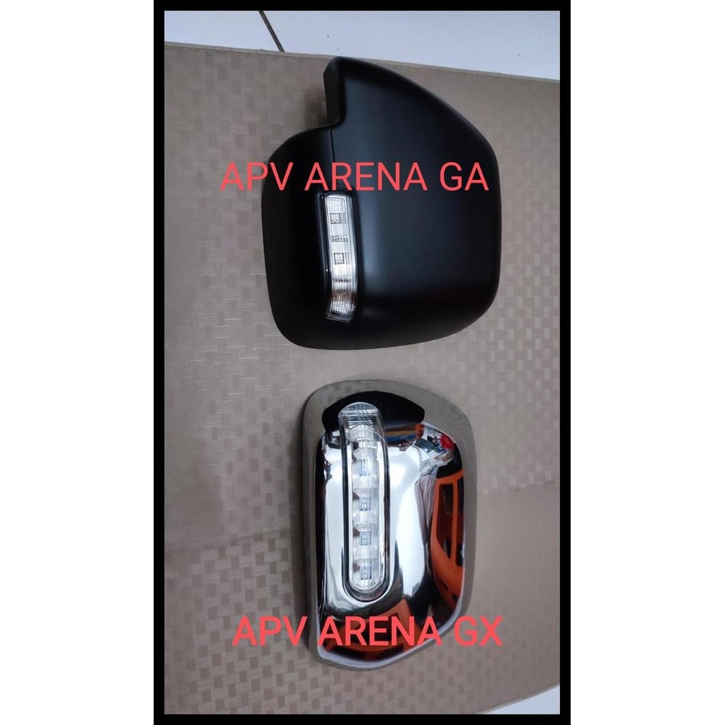 TERMURAH COVER SPION SEIN APV ARENA GA GX HITAM DOFF CHROME - APV ARENA GX, CHR 