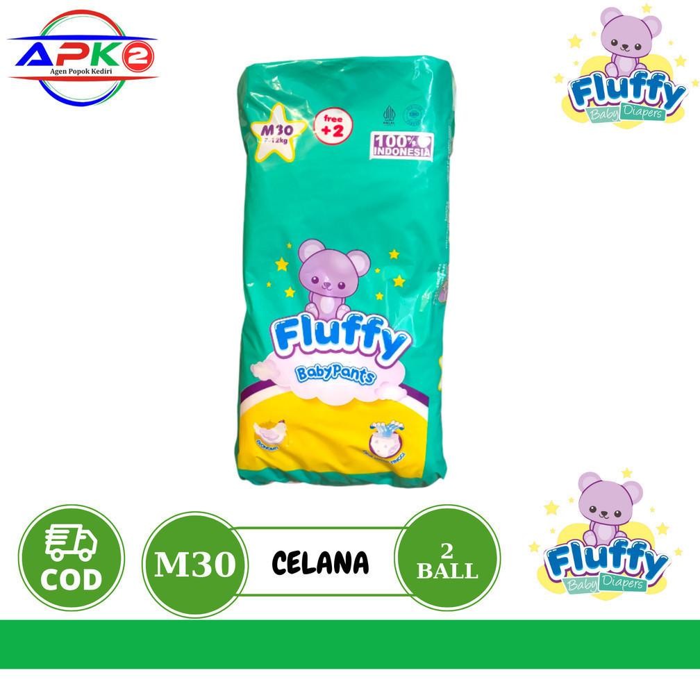 Solusi Fluffy  Baby Pants 1 Karton S40 M30+2 L26+2 | Popok Bayi Celana | Baby Diapers Pants 1 Dus Is
