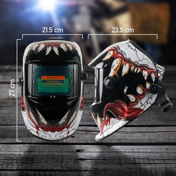 Helm Las Otomatis / Kacamata Las Auto Darkening Welding Helmet Kualitas Terbaik Harga Termurah